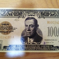 uang dollar Amerika 100.000 original