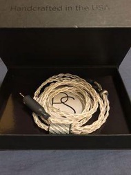 美國 PLUSSOUND耳機線 6絞 銀鍍金線 UECM頭 升級耳機線(平衡頭2.5mm)