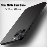 สำหรับ iPhone 12 Case Simple Slim Matte Hard PC ฝาหลังสำหรับ iPhone 12 Mini 11 13 Pro Max IPhone12 Pro เคสโทรศัพท์