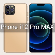 i12 ProMax Smartphone Murah Original Handphone 12GB RAM +512GB ROM HOT Game Phone 6.7-Inch HD Screen Google Play Android Phones 5800mAh Big Battery Dual SIM Support T-Flash Card Mobilephone
