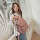 Kiiwi O! 微光澤防潑防刮輕量尼龍後背包 SAMANTHA粉