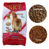 NICE 1 KARUNG Makanan Kucing Kering | Pilih Rasa : Tuna / Seafood