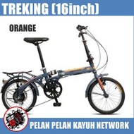 Folding Bike TREKING 16 inch 7 speed Steel Frame Basikal Lipat 16 inci