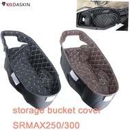 Motorcycle Leather Storage Box Seat Storage Bucket Mat Blanket Modified For SRMAX 250 300 SR MAX300 Sr Max 250 300