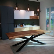 Kim fatt Natural solid wood table , There is only one shape in the world