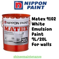 Nippon Paint Matex Emulsion 9102 White 7L/20L for Wall