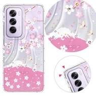 【YOURS】OPPO 全系列 彩鑽防摔手機殼-櫻飛雪(Reno5Pro/Reno4Z/realmeV5/X3/X50Pro/X7Pro/Reno2Z)