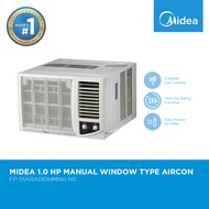 Midea Window-Type Manual Non-Inverter Aircon 1.0 HP with Auto-Air Sweep and Slide Out Chassis - FP-51ARA010HMNV-N5