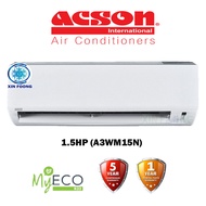 Acson Non Inverter Air Conditioner R32A 1.5HP (A3WM15N) Aircond