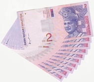 Malaysia Wang Antik Koleksi-RM2 Siri 8 Ahmad Tidak Sisi Tandatangan Wang Kertas-Wang Antik Koleksi Duit Lama Wang Kertas wang Kertas Koleksi Jarang Antik Mata Wang Wang Lama Forex