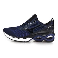 (男) MIZUNO WAVE CREATION WAVEKNIT 慢跑鞋-路跑 丈青黑