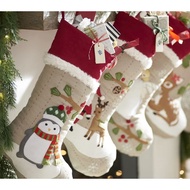 2020Socks Cotton Christmas Stockings Christmas Gift Linen Christmas Decoration Christmas Gift Bag