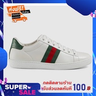 new รองเท้าผ้าใบ Gucci Ace leather Size36-45 สินค้าพร้อมกล่อง อุปกรณ์ครบ รองเท้าแฟชั่น sneaker lazada ส่งฟรี เก็บปลายทาง เคอรี่