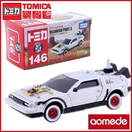 Takara Tomy Dream Tomica DELOREAN PART3 Back To The Future No.146 Diecast Metal Hot Pop Motor Model Collectables Gift Kids Toys