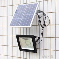 太陽能電燈戶外燈家用庭院燈LED投光燈光控照明燈防水新農村路燈QM『櫻花小屋』