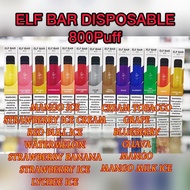 Local Stock 100% ORIGINAL ELF BAR DISPOSABLE 800 PUFF no OEM product