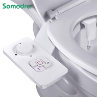 Toilet Bidet Shower Ultra-Thin Bidet Toilet Seat Attachment Non-Electric Bidet Sprayer Dual Nozzles Frontal &amp; Rear Wash