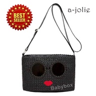 A-jolie Basket Shoulder Bag A-Jolie Bag, long Shoulder strap model with zipper (send only Bag).