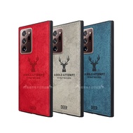 DEER 三星 Samsung Galaxy Note20 Ultra 5G 北歐復古風 鹿紋手機殼 保護殼 有吊飾孔蜜桃紅