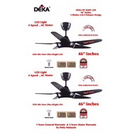 Deka Baby Fan DF BABY LED (Black) Deka Remote Control Ceiling Fan with LED Light 46 inches [2 unit] - 4 Speed Deka Baby Fan