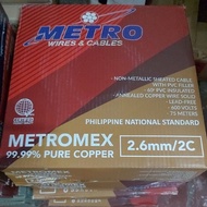 PDX Wire #10/2C 2.6MM/2C x 75 Meters Wire 99.99% Pure copper