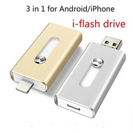 ♥【พร้อมส่ง】 + ฟรี + COD♥I-Flash Drive HD U-Disk อินเตอร์เฟส Micro USB 3 In 1สำหรับ Android/iphone