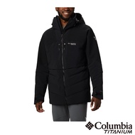 【Columbia 哥倫比亞】男款-鈦 Omni-HEAT 3D鋁點保暖防水羽絨外套-黑色(UWE08800BK / 防水.保暖.透氣)