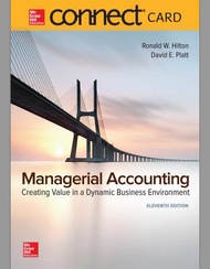 Managerial Accounting McGraw-Hill Connect Access Code Hilton, Ronald W.、Platt, David E.  著
