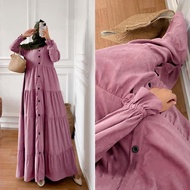 Marwah Maxi -COD Marwah Maxy Busui Bahan Katun Korduroy Dress Size M L XL Baju Wanita Terbaru 2022 Gamis Kondangan Model Terbaru Maxi Dress Muslim Baju Lebaran Setelan Import Ootd Hijab Style Remaja Gamis Set Khimar Supplier Pakaian Bandung Termurah & Te