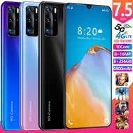 (2020 มาใหม่) P40 Pro 8GB RAM + สมาร์ทโฟน ROM 256GB จอ HD ขนาดใหญ่ 7.5 นิ้ว โทรศัพท์มือถือ Dual SIM Smartphone