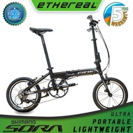 ⭐LIGHTEST FOLDABLE BIKE Ethereal Compact S9 Japan Shimano SORA 9 Speed Folding Bicycle Foldie⭐