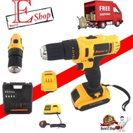 21v Impact Cordless Drill Impact Hammer Drill Battery & Charger Same Use The Bosch . Not The Bosch , Makita , Worx , Dewalt ,milwaukee ,hitachi ,dong chen ....But Quality And Warranty 6 month By Burst E Shop Drill Screwdriver user Plaster Ceiling
