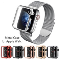 ที่มีคุณภาพสูงฮาร์ดโลหะกรณีป้องกันเชลล์สำหรับ Apple Watch 1 2 3 4 5 42 มิลลิเมตร 38 มิลลิเมตร 40 มิลลิเมตร 44 มิลลิเมตรกรอบปกอลูมิเนียมกันชนสำหรับ Apple Watch 4 5