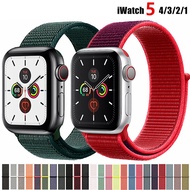 สายสำหรับApple Watch,สายนาฬิกาไนลอนสำหรับApple Watch Series 5 4 3 2 1ขนาด42มม. 44มม. สายนาฬิกาทรงสปอร์ต40มม. 38มม.