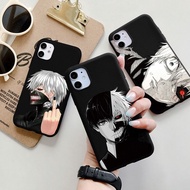 Tokyo Ghoul เคสโทรศัพท์สีดำผิวด้าน,เคสอนิเมะคาเนกิเคนทันสมัยสำหรับ iPhone 11 12 Pro 13 Mini XS Max X XR 5S SE 2020 8 7 6S Plus