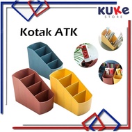 KUKE Kotak ATK / Kotak Penyimpanan Alat Tulis Pena Pensil / Rak Meja Kantor / Rak Tempat Alat Tulis / Rak Organizer