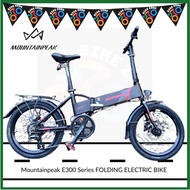 [Bike zone] Mountainpeak E300 Series FOLDING E-BIKE, Shimano Mt200 hydraulic brakes Prowheel Alloy Crankset