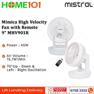 Mistral Mimica High Velocity Fan With Remote Control 9 Inch MHV901R
