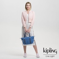 【KIPLING】經典海洋藍手提側背包-ART MINI