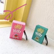 Pocky百吉巧克力棒 草莓 抹茶 airpods1/2代通用 3代pro藍芽耳機保護套台灣現貨
