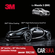 [3M Sedan Silver Package] 3M Autofilm Tint and 3M Silica Glass Coating for Mazda 3 (BM), year 2013 - 2019 (Deposit Only)