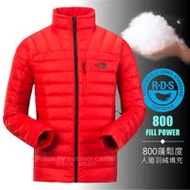 【美國 The North Face】男新款 800FPl 超輕保暖鵝絨羽絨外套.防潑水防風夾克.雪衣/適登山健行.賞雪滑雪/3CF8 紅 N