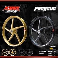 kingdrag Y15 SPORT RIM KING DRAG 🇹🇭 16/16 x17( PEGASUS ) front use 4 hole disc plate