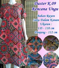 Daster Kencana Ungu K.09 Label Biru