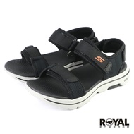 Skechers Go Walk 黑色 布質 涼鞋 男款 NO.B2096【新竹皇家 229003BKOR】
