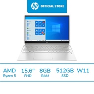 [ผ่อน 0%] โน๊ตบุ๊ค HP Pavilion Laptop 15-eh1120AU Ryzen 5-5500U/ Ram 8GB /SSD 512GB / Win 11 / MS Office H&amp;S 2019