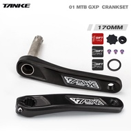 TANKE MTB bicycle crankset GXP hollow crank set 170mm 1x single chainring 28T 30T 32T 34T 36T 38T With bottom bracket BB68 mountain bike parts for sram shimano aluminum alloy black 7s 8s 9s 10s 11s 12s 13s cycling accessories 7 8 9 10 11 12 13 speed