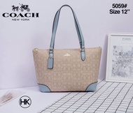 กระเป๋าถือcoach ขนาด12นิ้งงานผ้า
