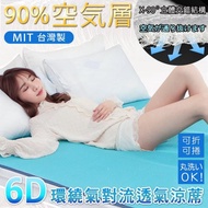 【BELLE VIE】台灣製 6D環繞氣對流透氣涼席 床墊/涼墊/和室墊/客廳墊/露營可用(雙人-150x186cm)