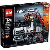 LEGO樂高科技機械組奔馳重型卡車42043電動動力馬達益智積木玩具